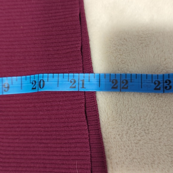 MADELEINE | Women's Short Sleeve Blouse Top | Wine | Size 6-8 Medium - German m - Picture 12 of 12